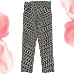 Joseph Ribkoff Slim Straight High Rise Cropped Pull On Stretch Pants - Sz 8